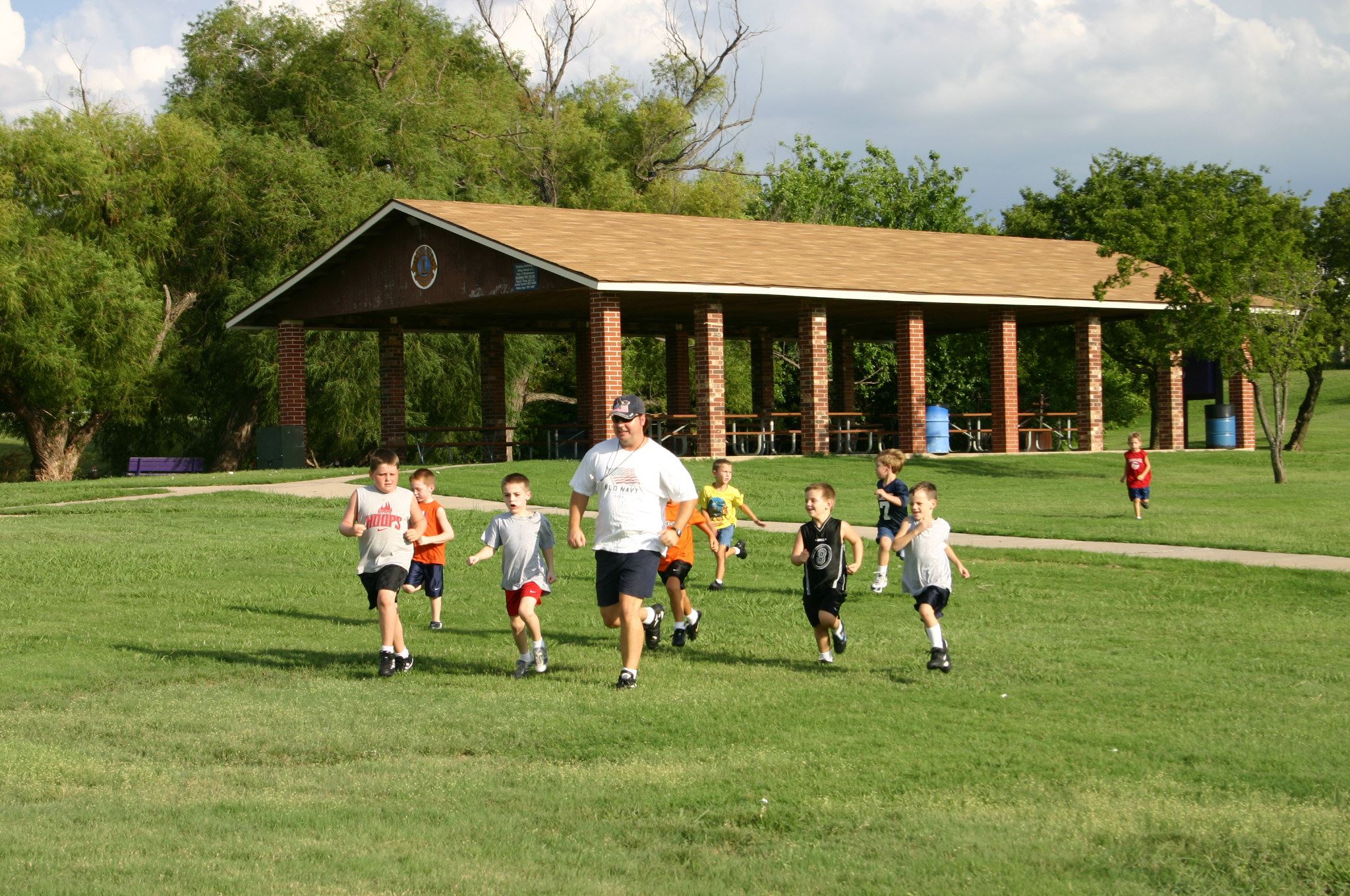 Group of children playing at Lion's Club Park