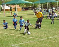 Children Playing Soccer